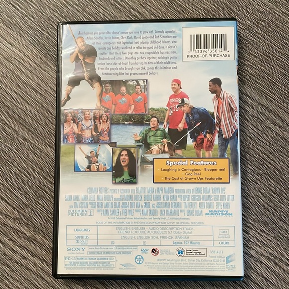 Grown Ups DVD / BUNDLE AND SAVE ON MOVIES - Picture 2 of 7